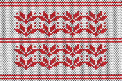 Christmas-pattern-wool-vector