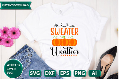 sweater weather svg cut file