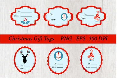 Christmas Gift Tags PNG. Sublimation Gift Tags PNG. Bag tag
