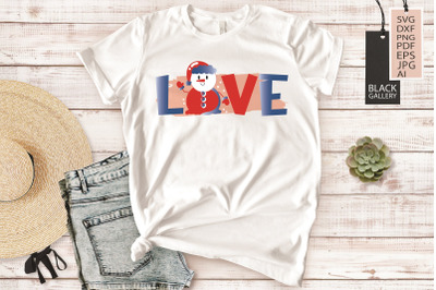 Love | Snowman Sublimation