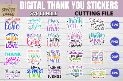 Digital Thank you Stickers