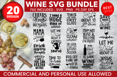 Wine SVG Bundle