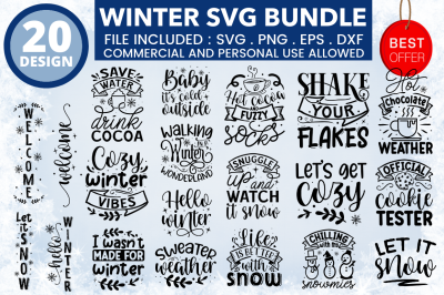 Winter SVG Bundle