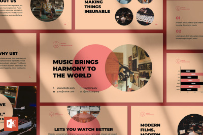 Music Production PowerPoint Presentation Template
