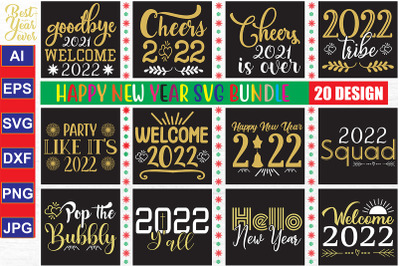 Happy New Year  SVG Bundle 2022