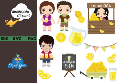 Lemonade Stall Clipart &amp; SVG