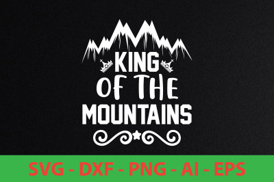 king of the mountains svg cut file