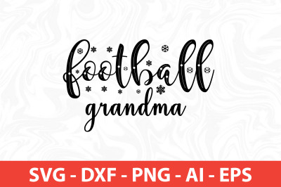 Football Grandma SVG