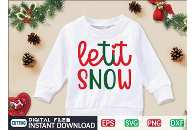 letit SNOW svg design