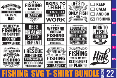 Fishing SVG T-Shirt Bundle