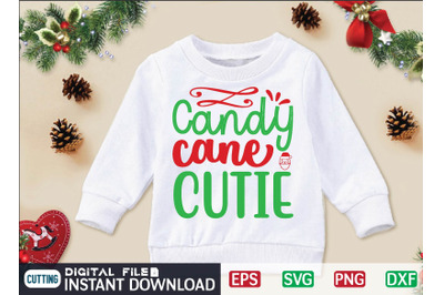 Candy cane CUTIE svg design