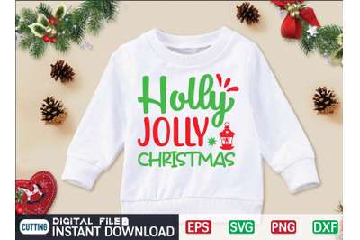 Holly JOLLY Christmas svg crafts