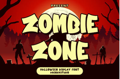 Zombie Zone -Halloween Display Font