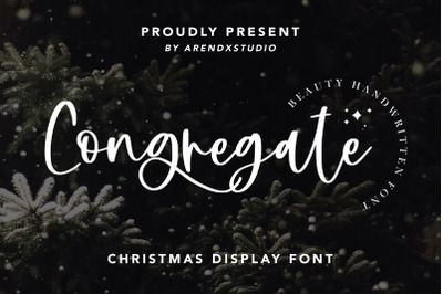 Congregate - Beauty Handwritten Font