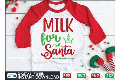 MILK for Santa svg design