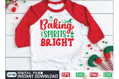 Baking spirits bright svg design