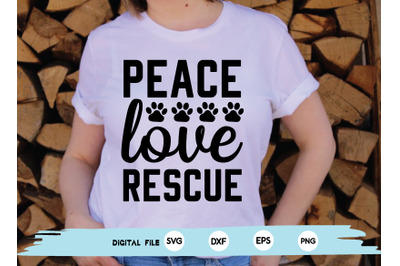 peace love rescue