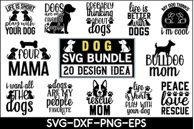 Dog Svg Bundle,Dog Mom Svg,Dog Cut File,Dog Silhouette,Dog Quote SVG,D
