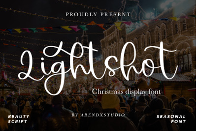 Lightshot - Christmas Display Font