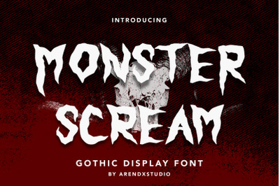 Monster Scream - Gothic Display Font