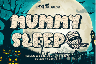 Mummy Sleep - Halloween Display Font