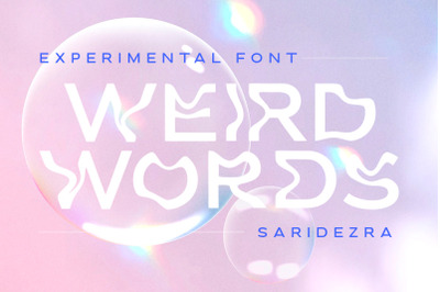 Weird Words - Experimental Font