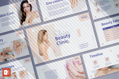 Skin Beauty Clinic PowerPoint Presentation Template