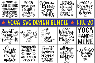 Yoga SVG Design Bundle