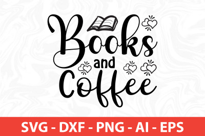 Books And Coffee svg