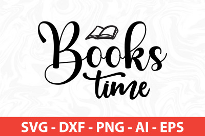 Books Time SVG