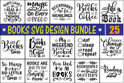 Books SVG Bundle File