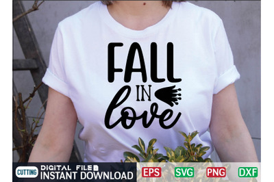 FALL IN love svg design