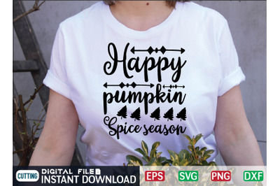 Happy pumpkin Spice season svg design