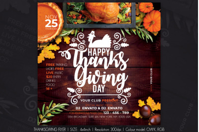 Thanksgiving Day Flyer