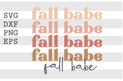 Fall babe SVG