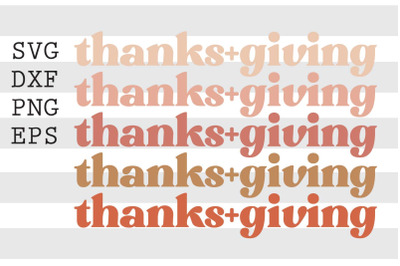 Thanks plus giving SVG