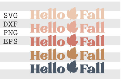 Hello fall SVG