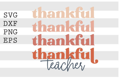 Thankful teacher SVG