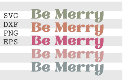 Be merry SVG