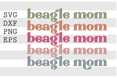 Beagle mom SVG