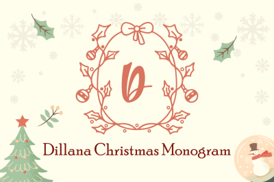 Dillana Christmas Monogram