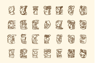 Maya illustration set