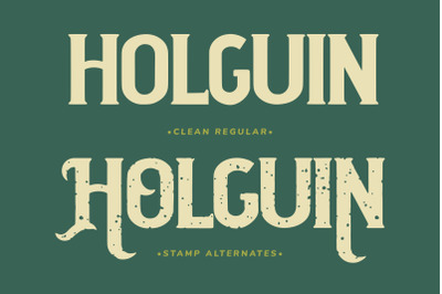 Holguin - Vintage Typeface
