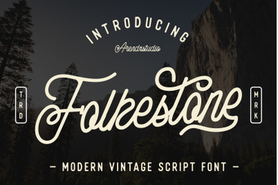 Folkestone - Modern Vintage Script