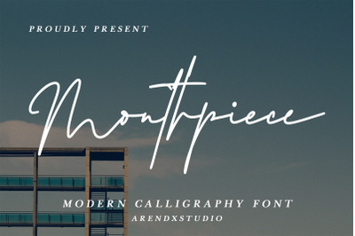 Mouthpiece - Modern Calligraphy Font