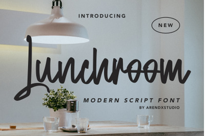 Lunchroom - Modern Script Font