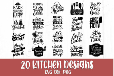 Kitchen Svg Bundle, Kitchen Quotes Svg, Baking Svg, Kitchen Signs Svg