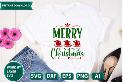 Merry Christmas svg cut file