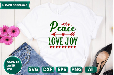 Peace Love Joy svg cut file