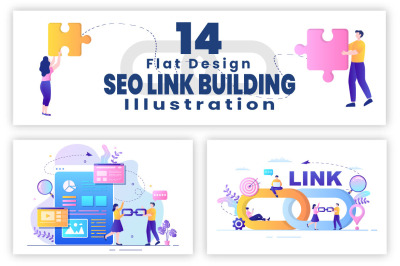 14 SEO Optimization Link Building Illustration